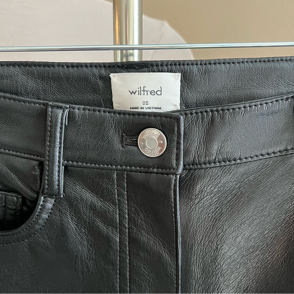 NWT Aritzia Wilfred Melina Pants Black - Picture 6 of 10